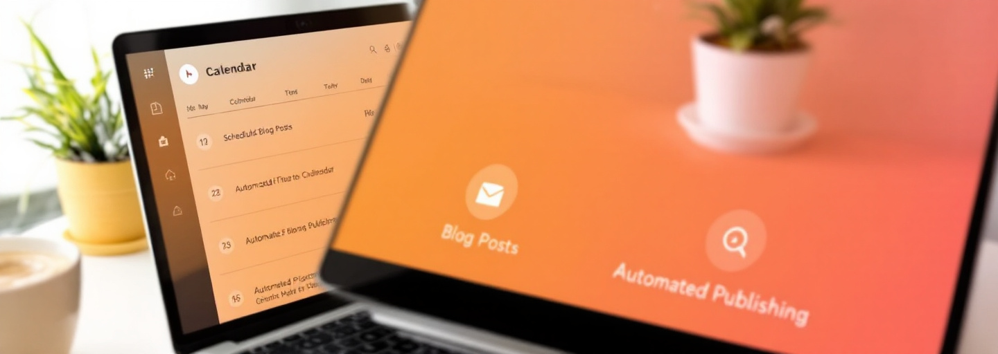 Automated blog publishing calendar