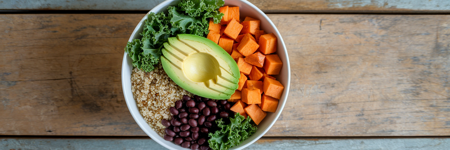 A complete vegan recovery meal bowl.