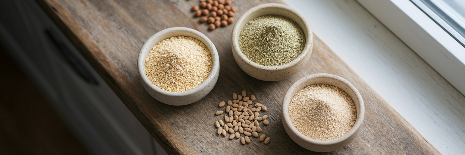 Tazones de proteína de arroz con guisantes y cáñamo