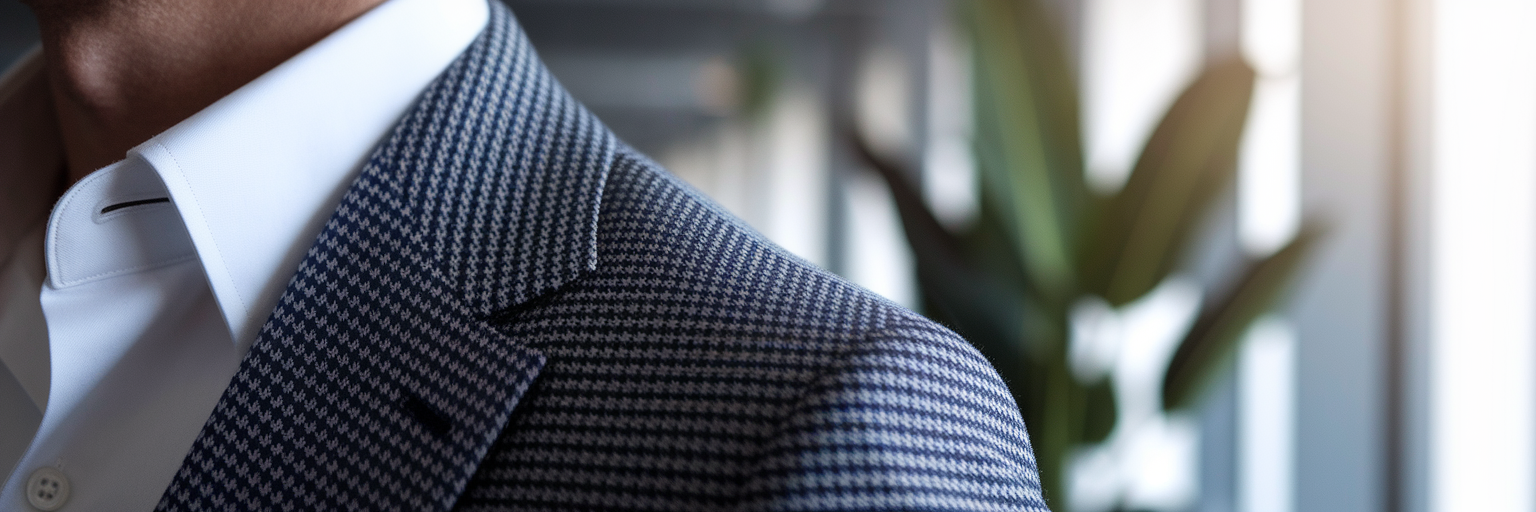 Close-up of a professional blazer.