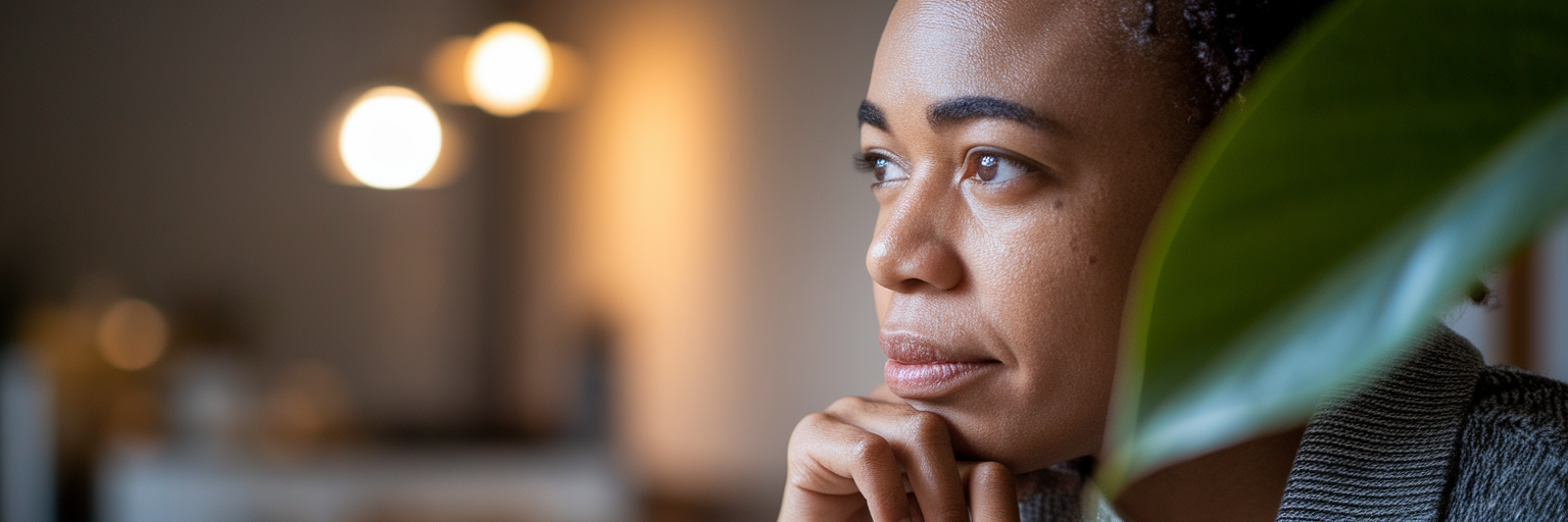 Creative professional headshot with natural lighting.