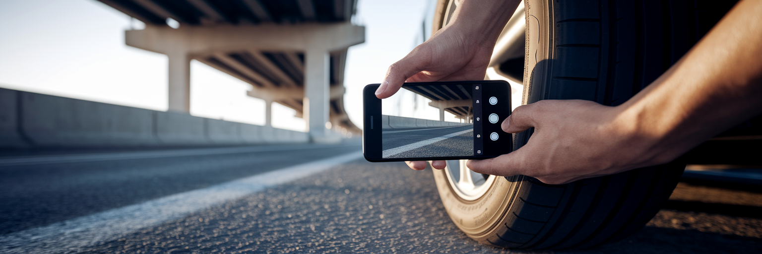 Documenting car accident damage with smartphone