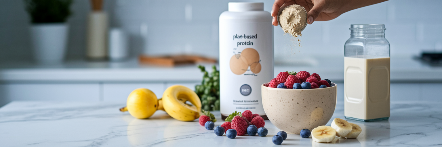 Ingredientes para un smoothie bowl vegano