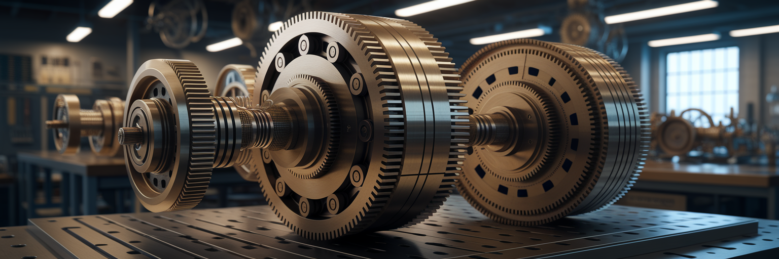 Intricate machine gears working in harmony.