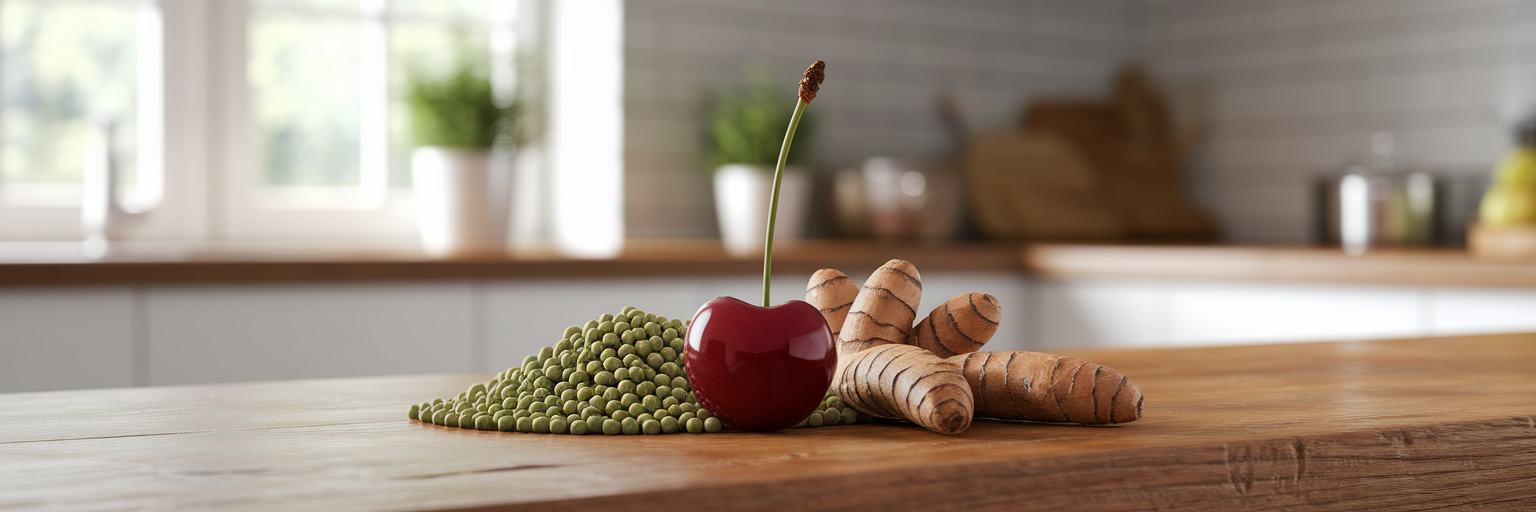 Natural ingredients for vegan protein powder