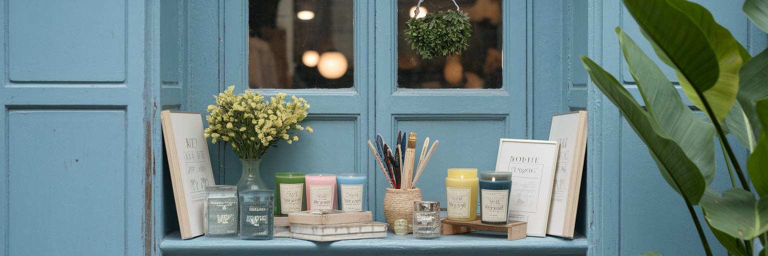 Niche artisanal products in Singapore boutique.