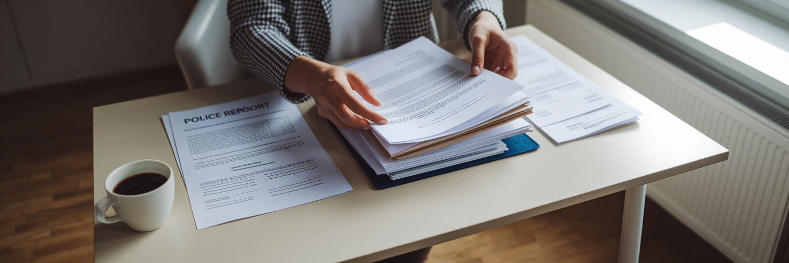 Organizing car accident legal documents