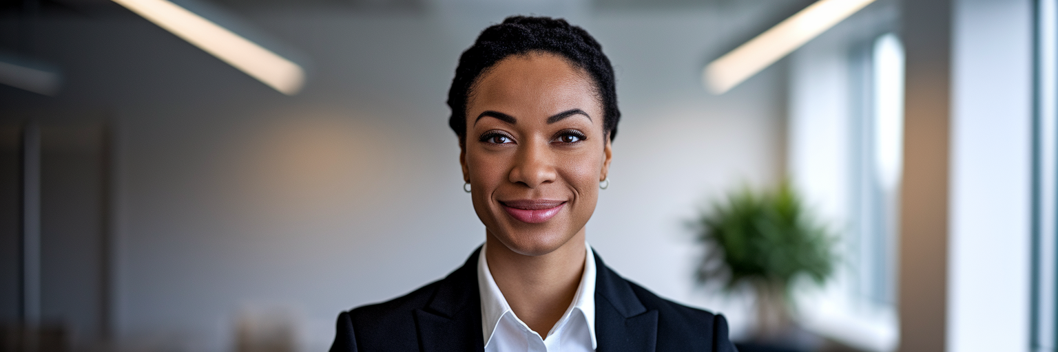 Professional consultant with a trustworthy expression.