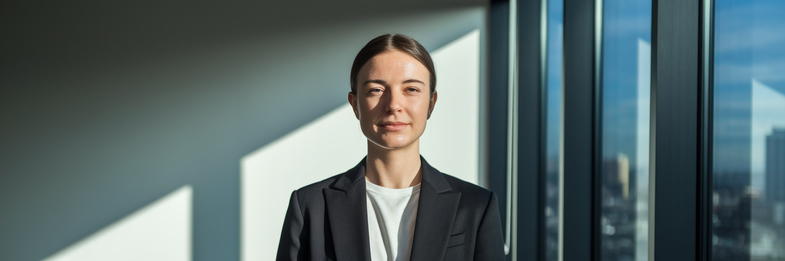 Professional with good lighting and neutral background.