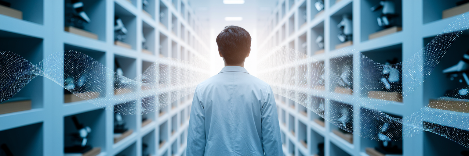 Researcher envisioning AI integrated future